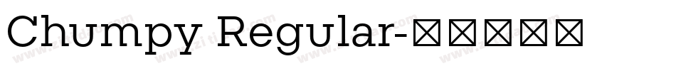 Chumpy Regular字体转换
